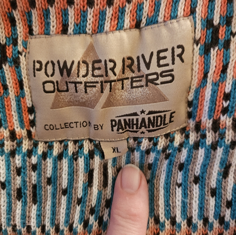 Powder River Outfitters Panhandle Cardigan, Shawl, Wrap. Aztec, Southwest - Picture 4 of 7